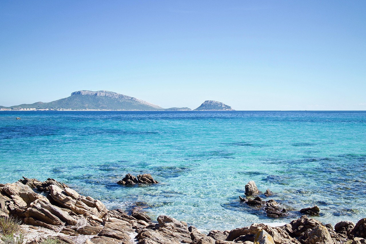 landscape, sea, nature, water, sky, summer, blue, holiday, trip, sardinia, italy, quiet, blue sky, tourism, paradise, island